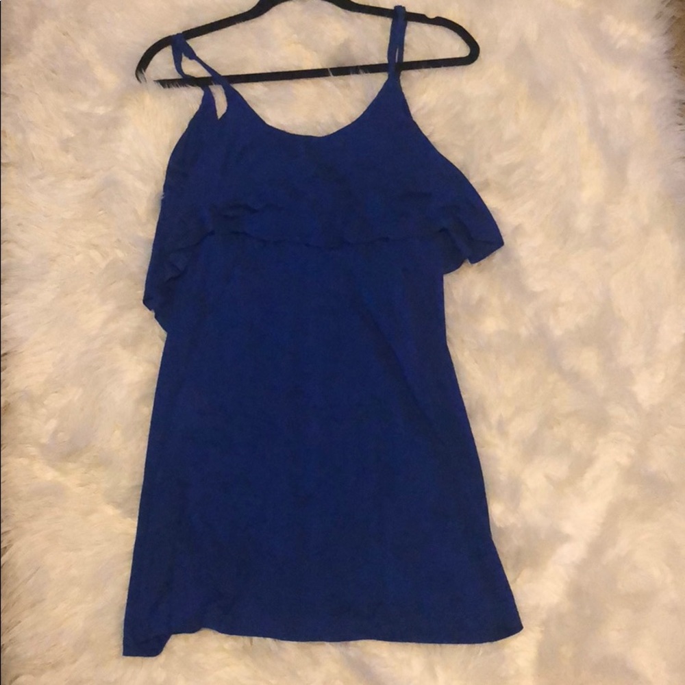 Royal blue tank top dress